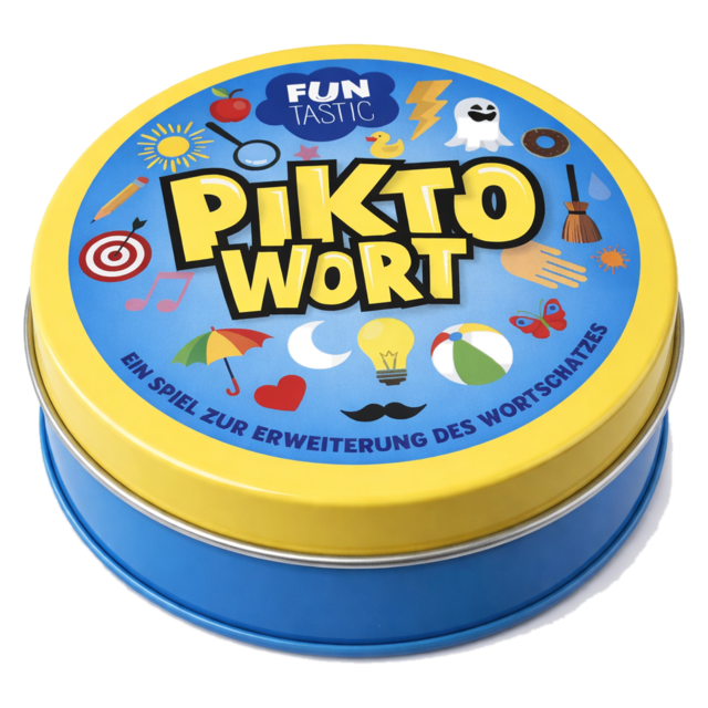 Pikto Wort metal tin