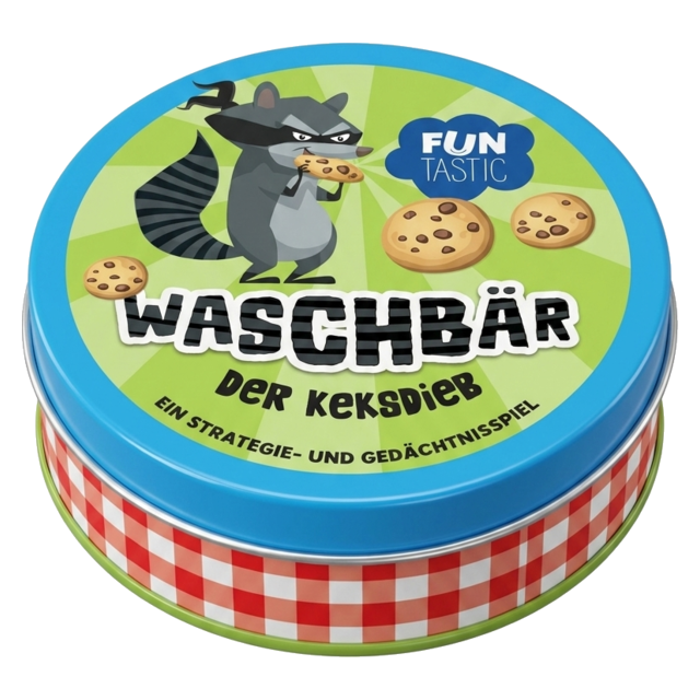 Waschbär metal tin